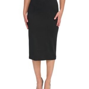 Women's Ponte Pencil Midi Skirt